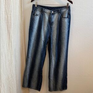 Cider Mid-Rise Wide Leg Jeans